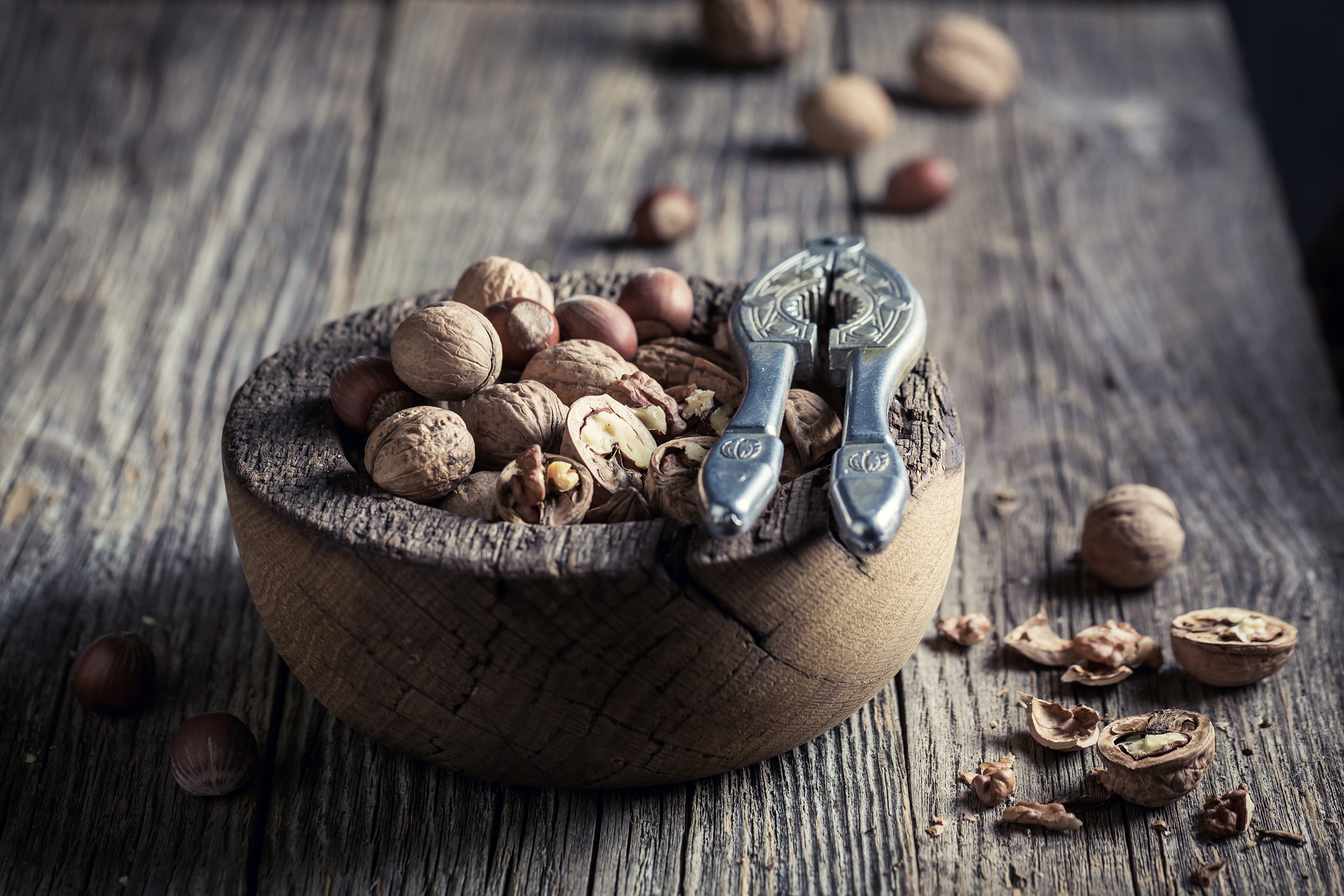 delicious various nuts with on rustic wooden table 2023 11 27 04 57 52 utc 1